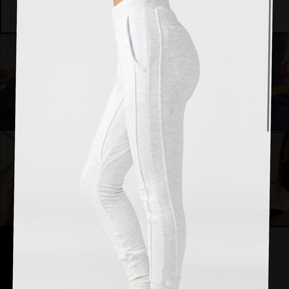 JOAH BROWN pearl grey stadium jogger